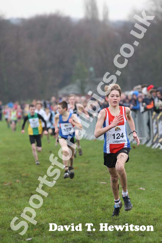 Matthew Wakefield 2nd under-13s boys,  2012 McCain Liverpool Cross Challenge.
